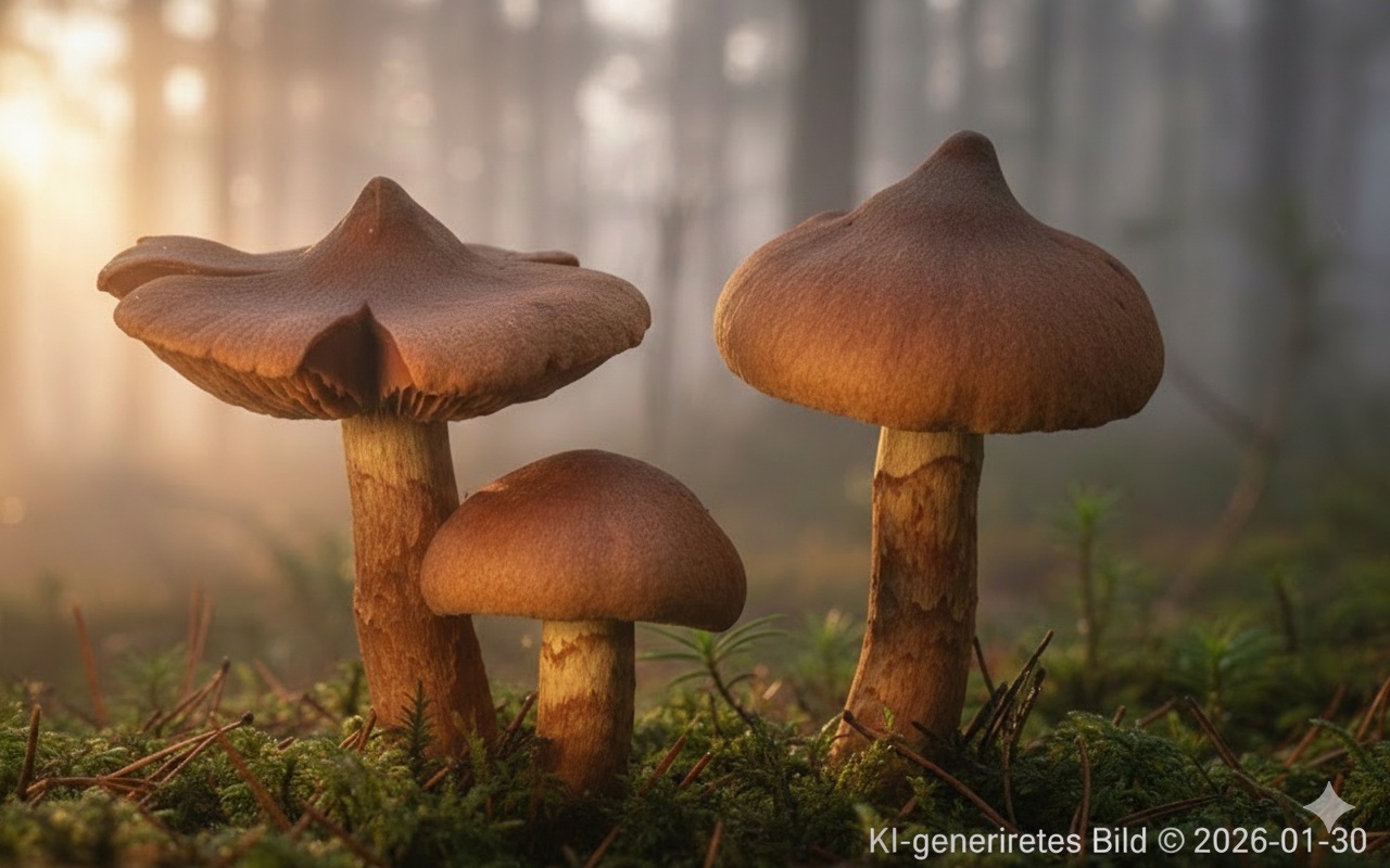 Spitzgebuckelter Raukopf - Bild exemplarisch. KI generiert. 